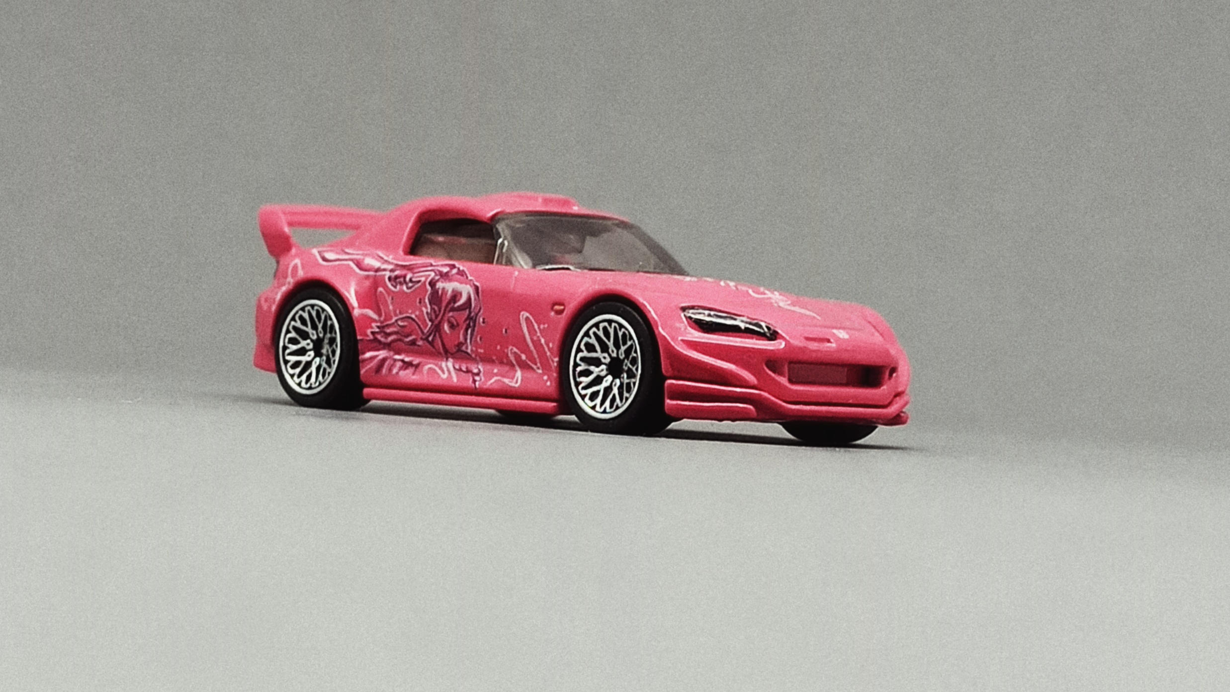 Hot Wheels Honda S2000 (GJR81) 2020 Fast & Furious: Quick Shifters (1/5) pink front angle