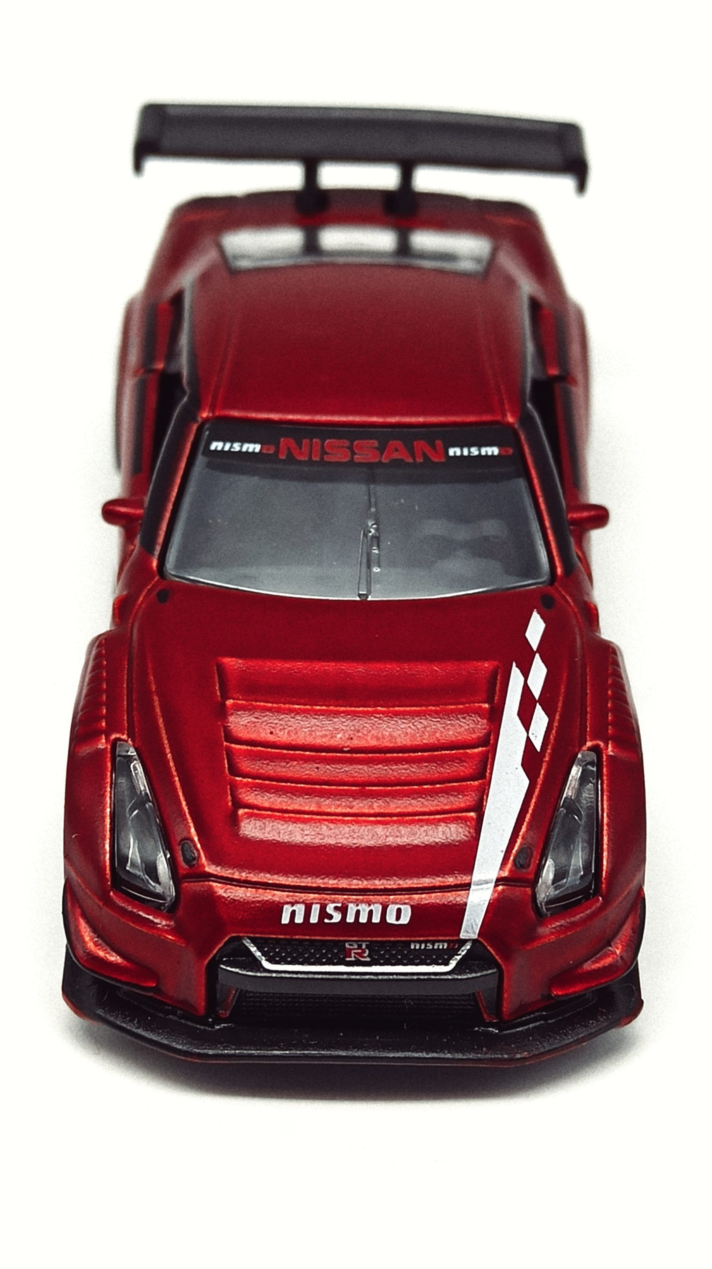 Majorette Nissan GT-R Nismo GT3 (214H) 2021 Limited Edition Series 7 metallic red top angle