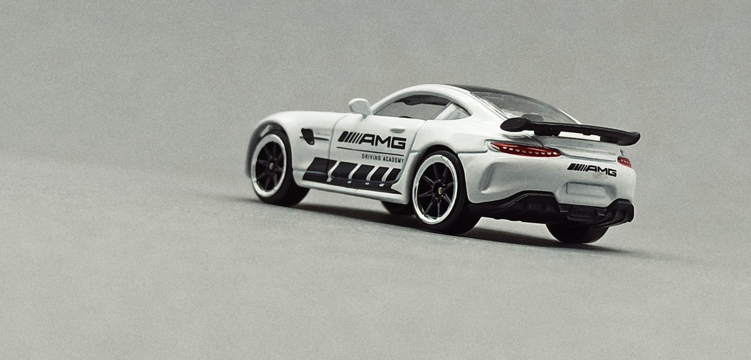 Majorette Mercedes-AMG GT R (9613) 2020 Racing Cars white back angle