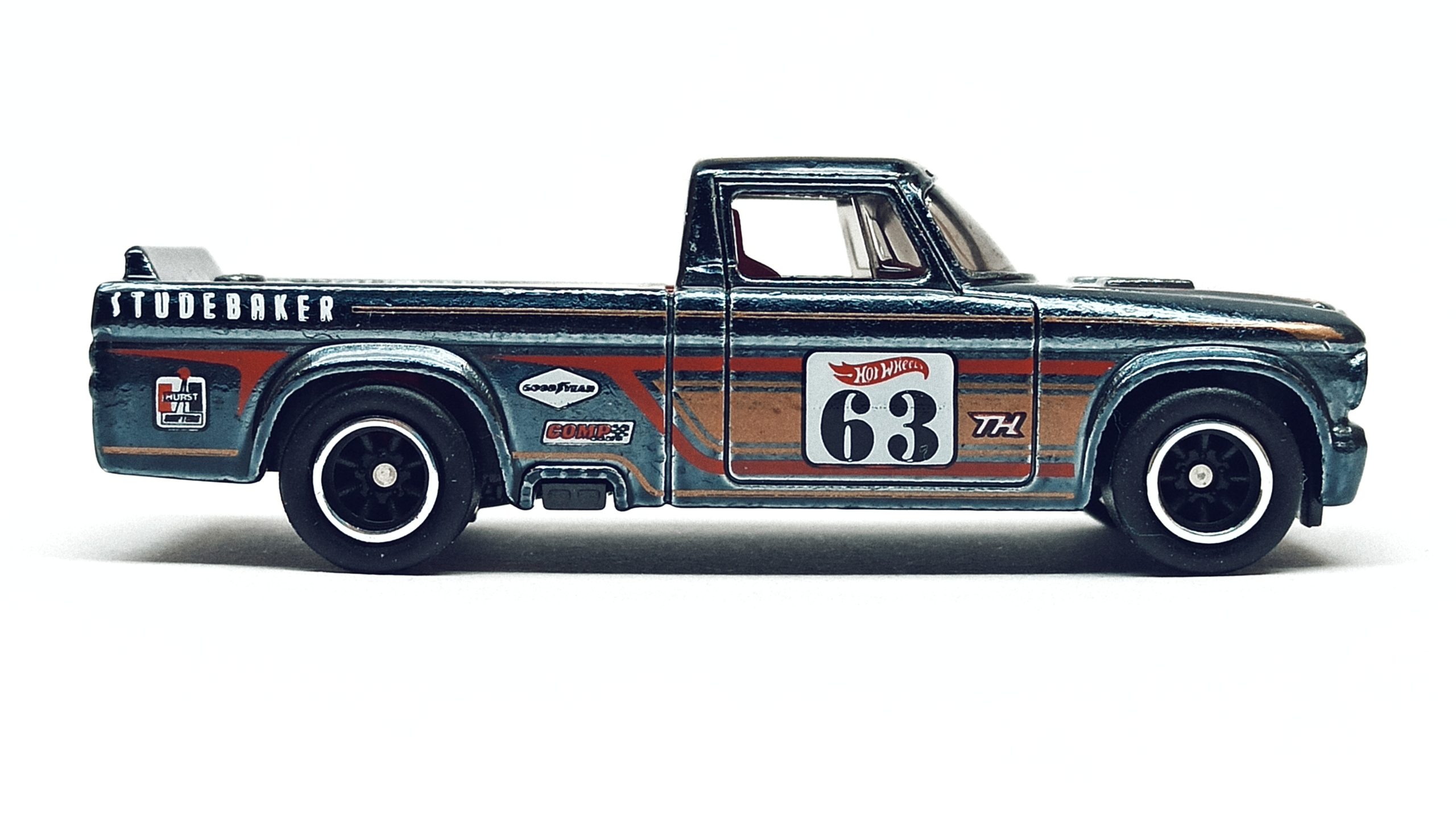 Hot Wheels '63 Studebaker Champ (HCY14) 2022 (93/250) HW Hot Trucks (5/10) spectraflame black Super Treasure Hunt (STH)
