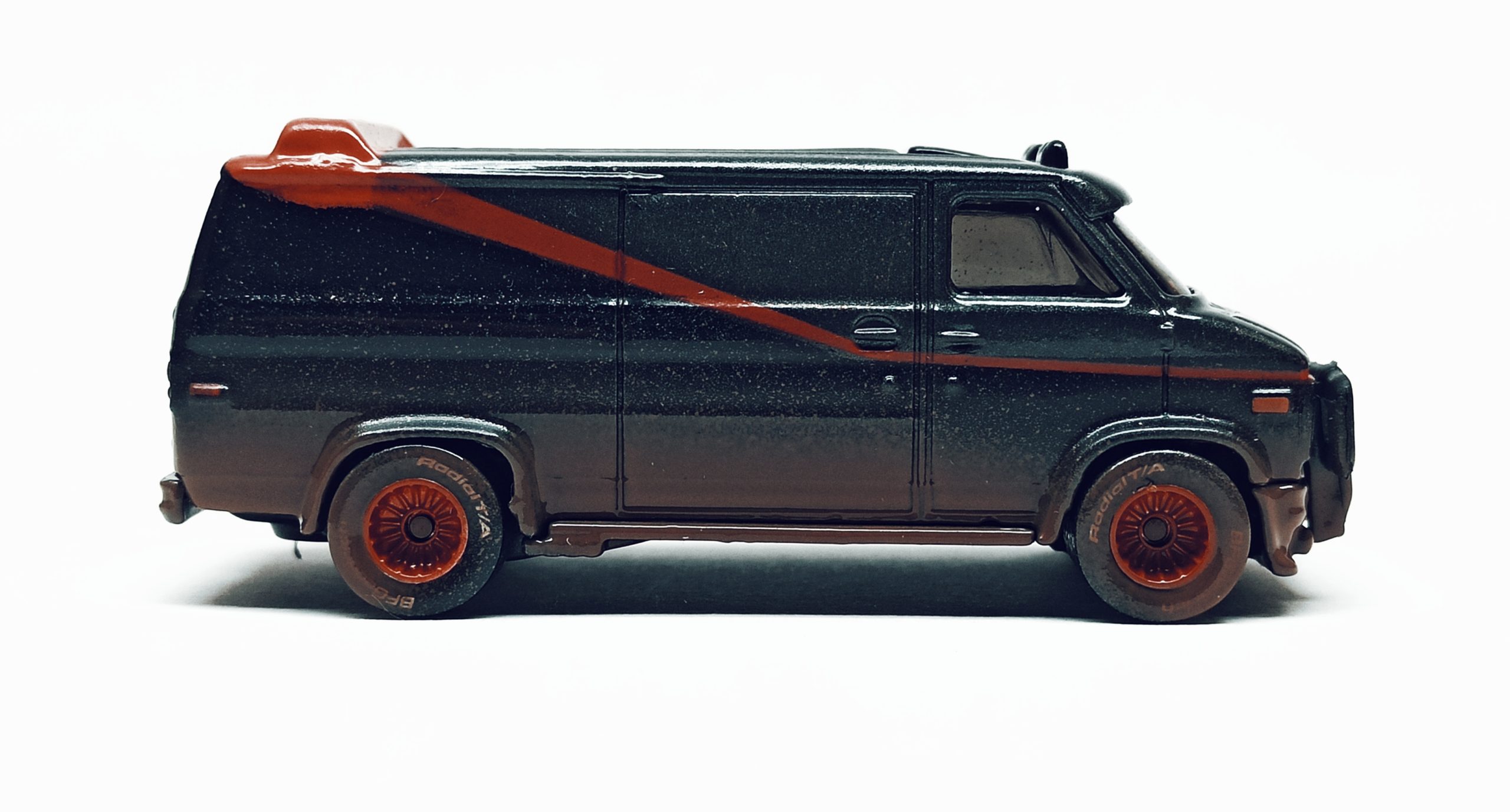 Hot Wheels A-Team Van (Custom GMC Panel Van) (Y0604) 2013 San Diego Comic-Con (SDCC) Exclusive black
