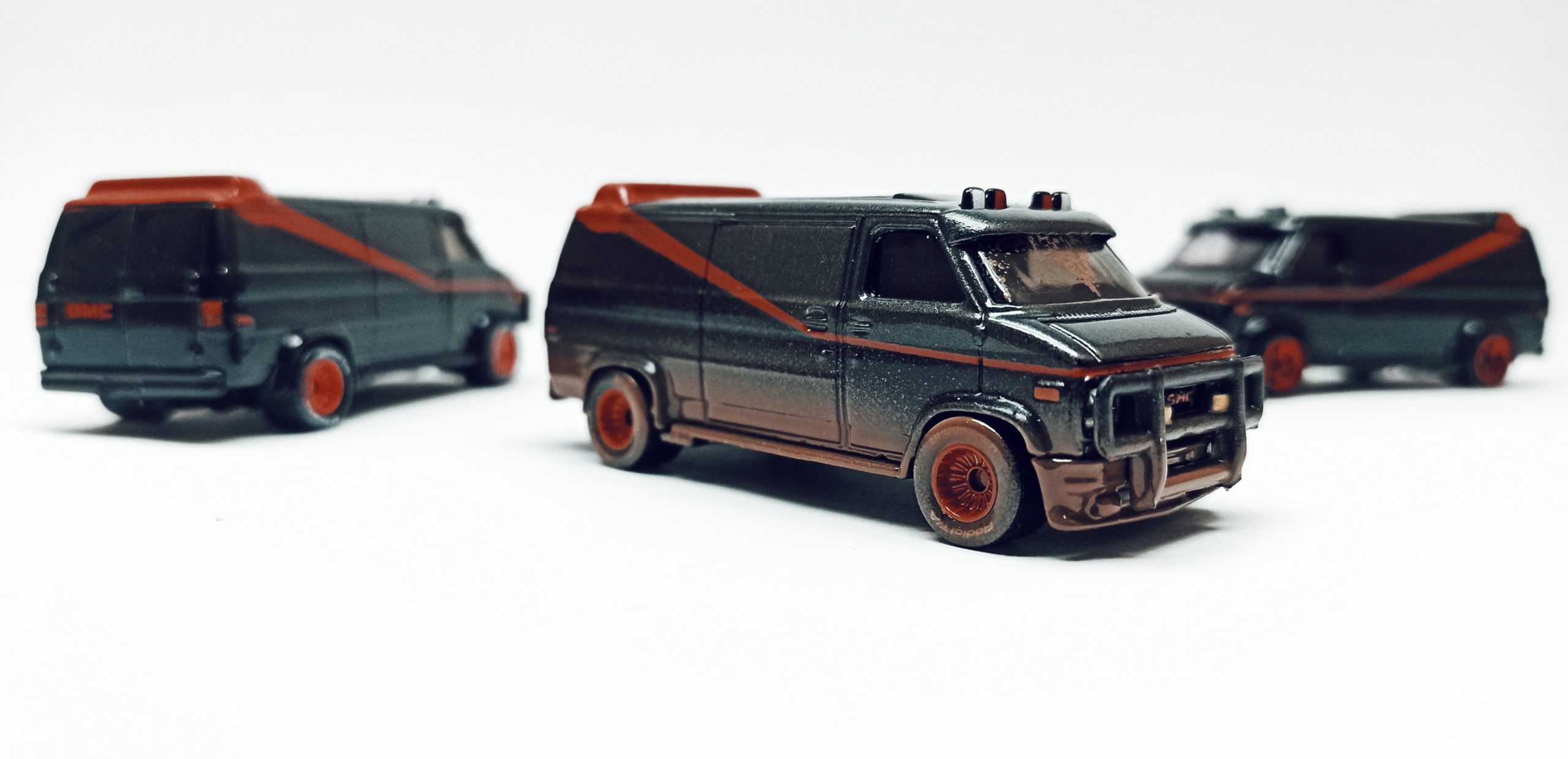 Hot Wheels A-Team Van (Custom GMC Panel Van) (Y0604) 2013 San Diego Comic-Con (SDCC) Exclusive black