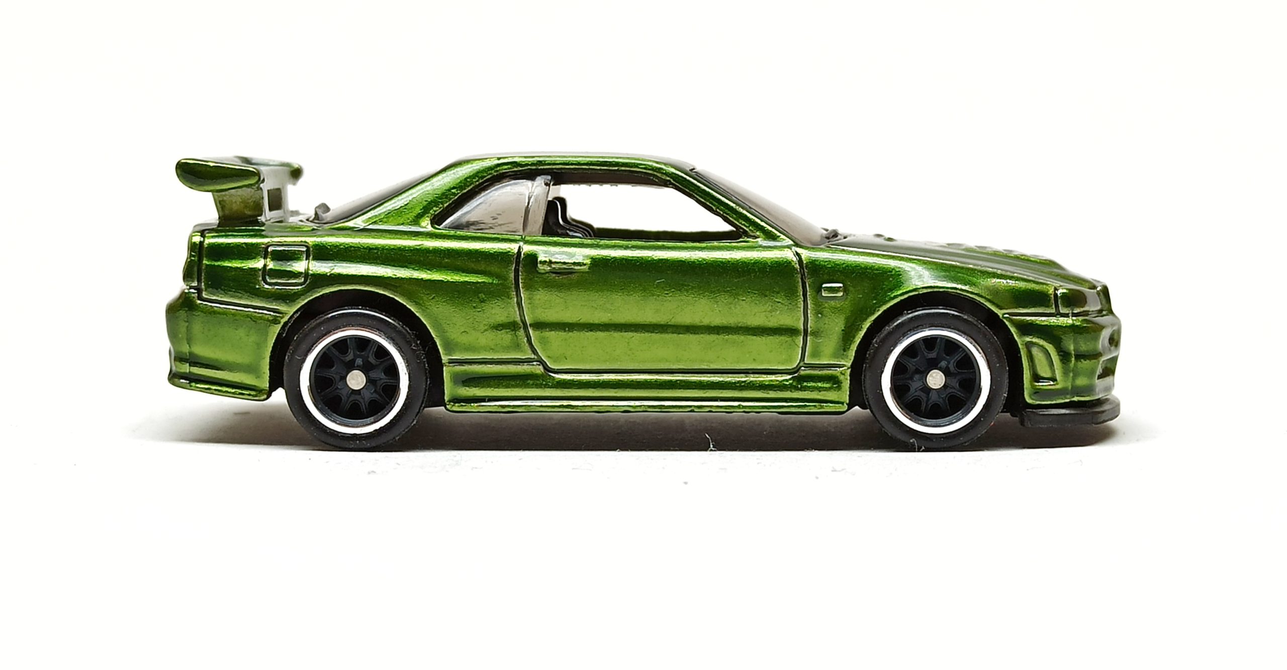 Hot Wheels Nissan Skyline GT-R (R34) (FYG14) 2019 (45/250) Nissan (2/5) spectraflame green Super Treasure Hunt (STH)