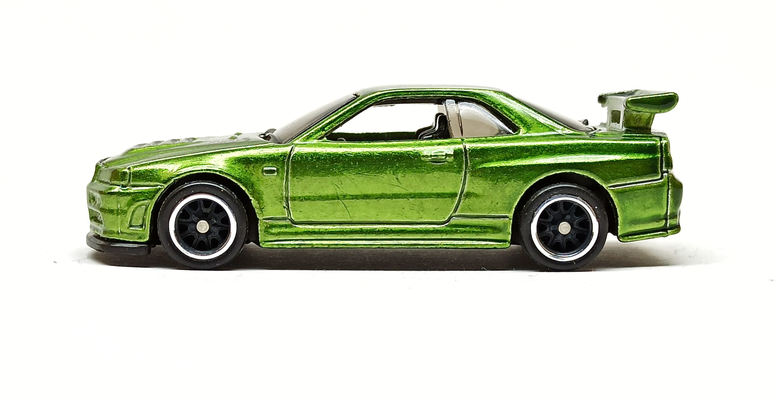Hot Wheels Nissan Skyline GT-R (R34) (FYG14) 2019 (45/250) Nissan (2/5) spectraflame green Super Treasure Hunt (STH)