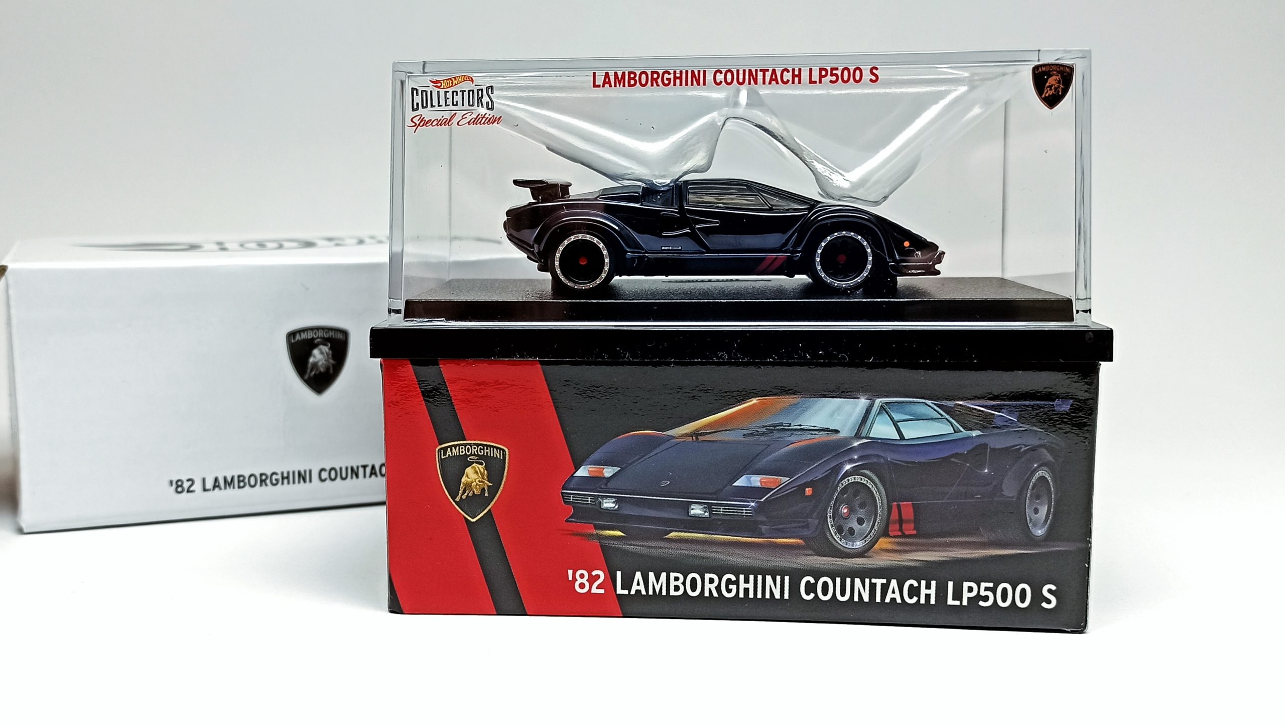 Hot Wheels ’82 Lamborghini Countach LP500 S (GLH89) 2020 RLC Special Edition spectraflame black