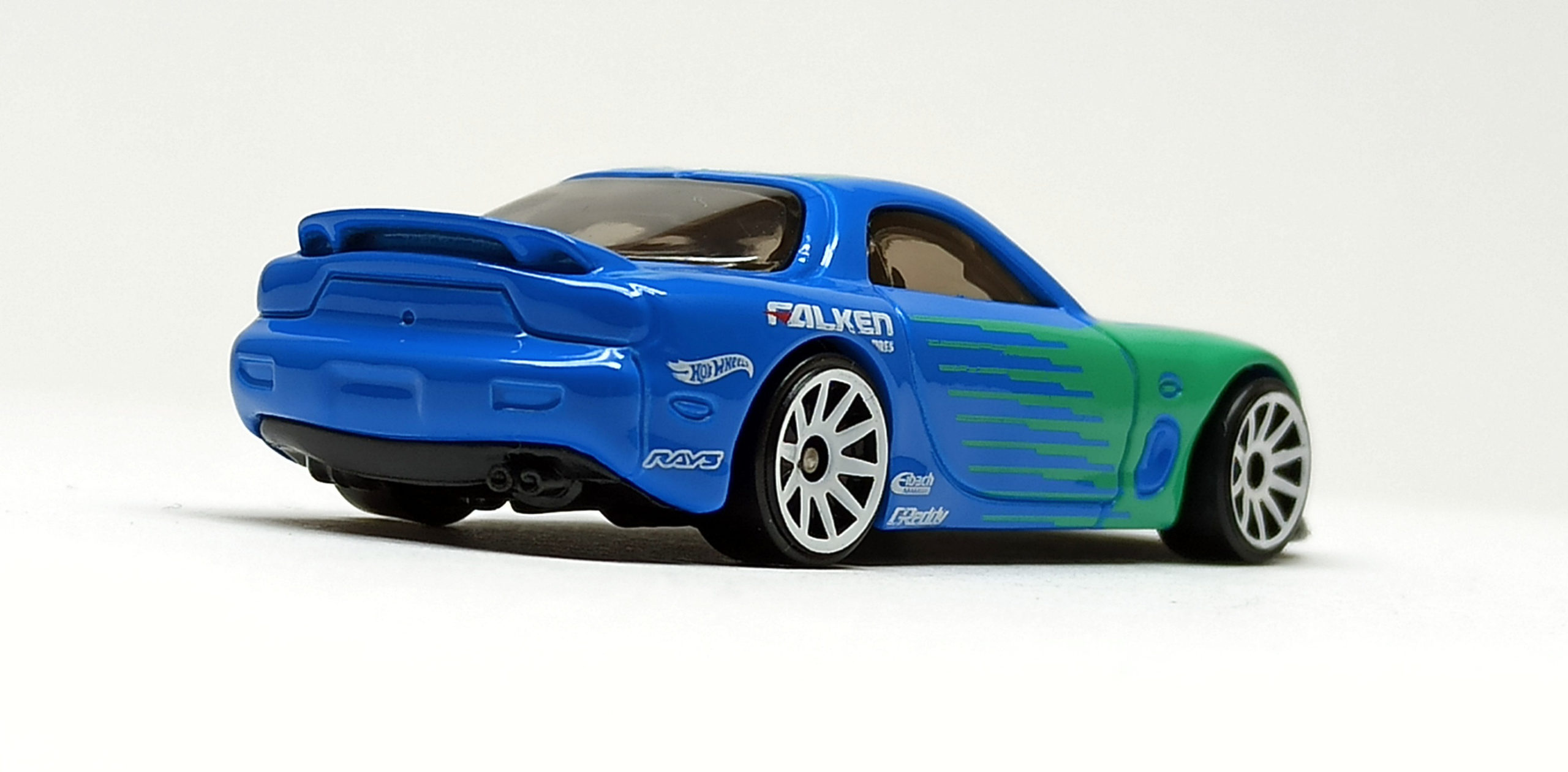 Hot Wheels '95 Mazda RX-7 (HCV86) 2022 (177/250) HW Drift (2/5) green and blue (Falken)
