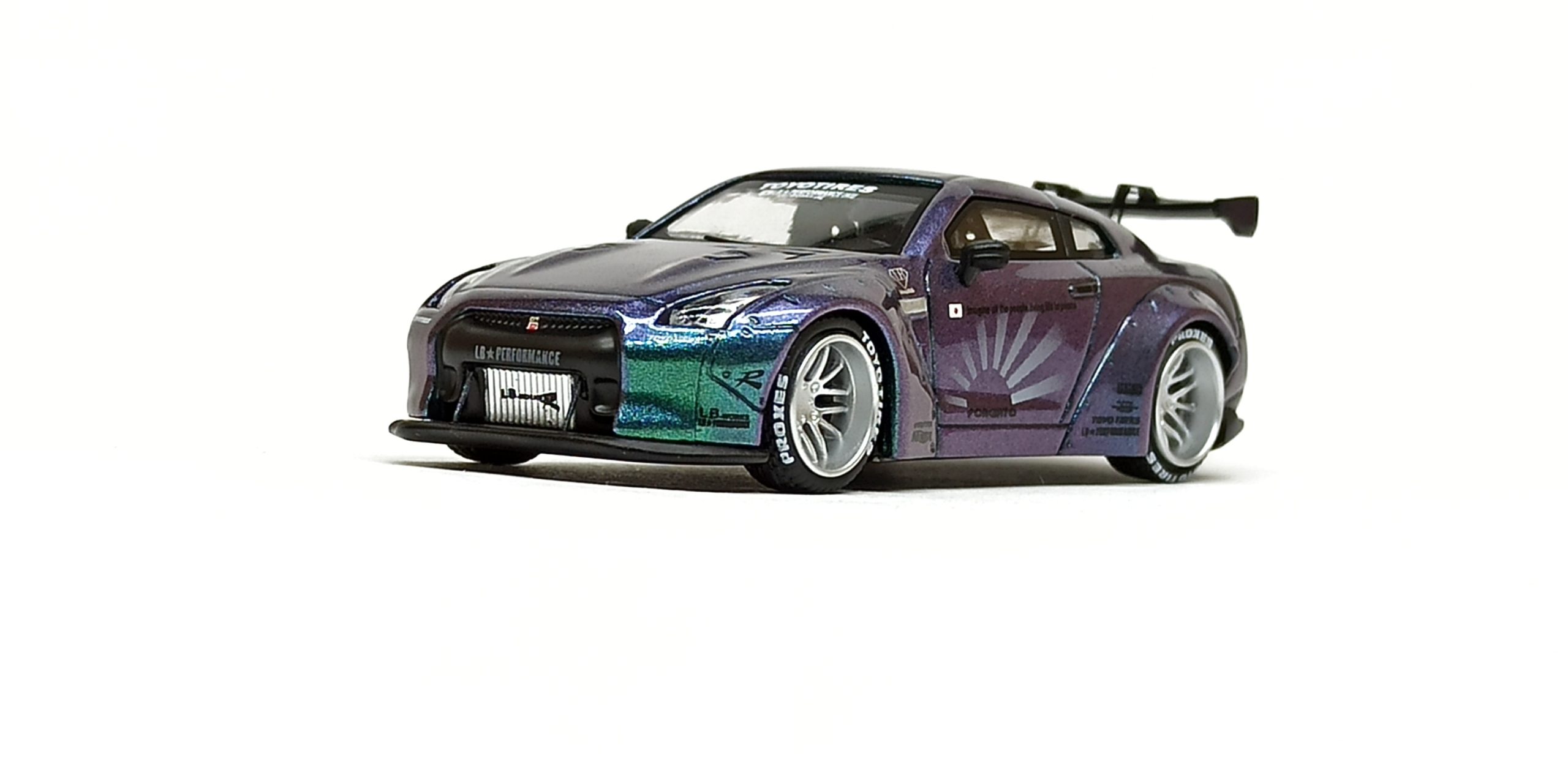 Nissan GT-R (R35) Time Micro / Time Model: LB Performance Liberty Walk (high wing) chameleon