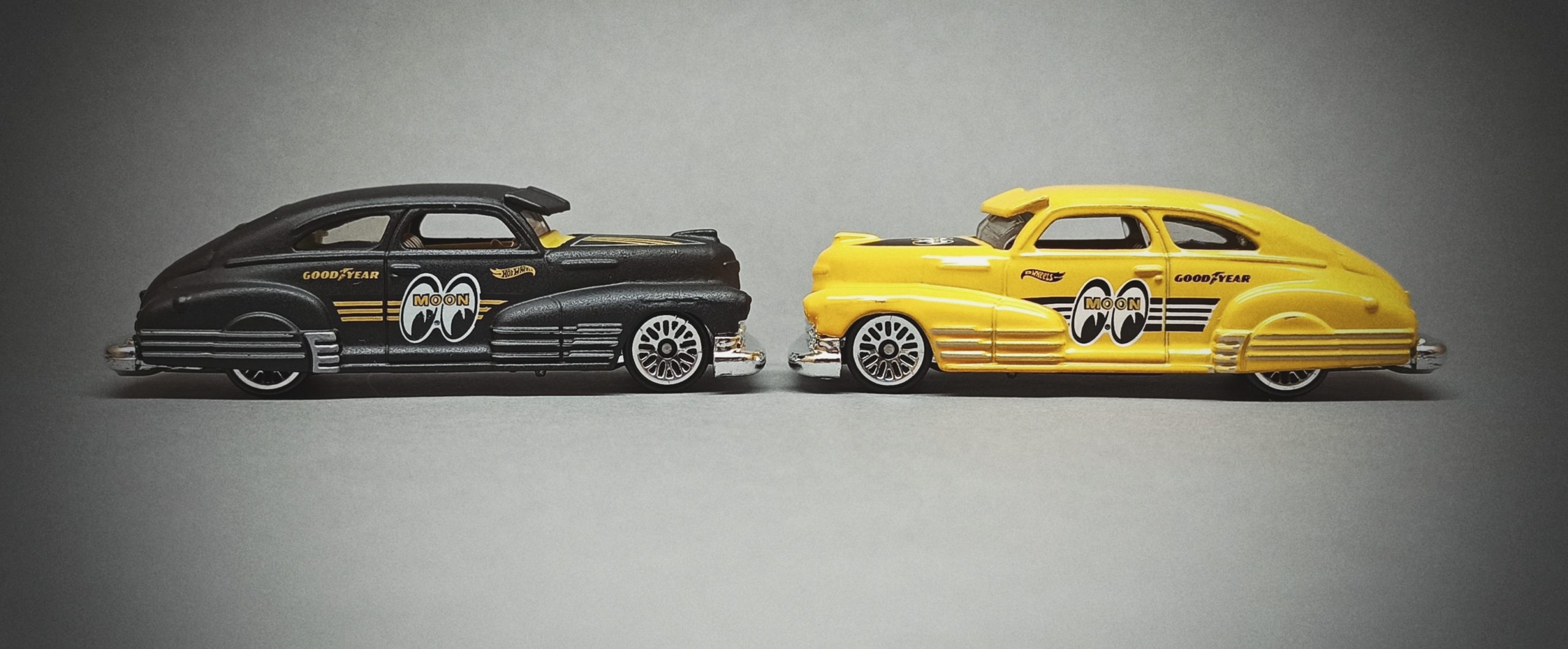 Hot Wheels '47 Chevy Fleetline (HCV91 + HCX50) 2022 (155/250) Rod Squad (1/5) yellow + black (Mooneyes)