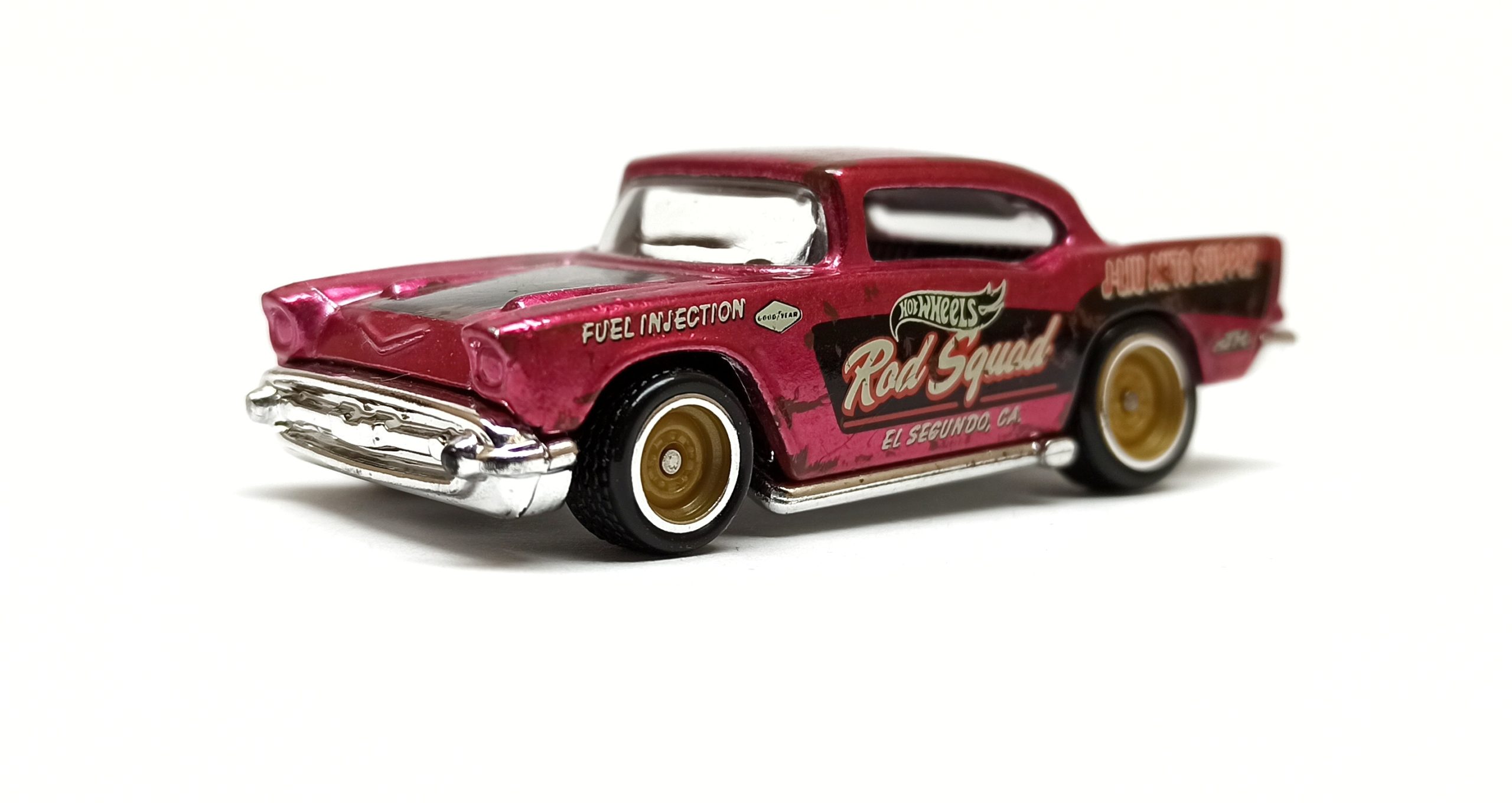 Hot Wheels '57 Chevy (GHG27) 2020 (180/250) Rod Squad (10/10) spectraflame pink Super Treasure Hunt (STH)