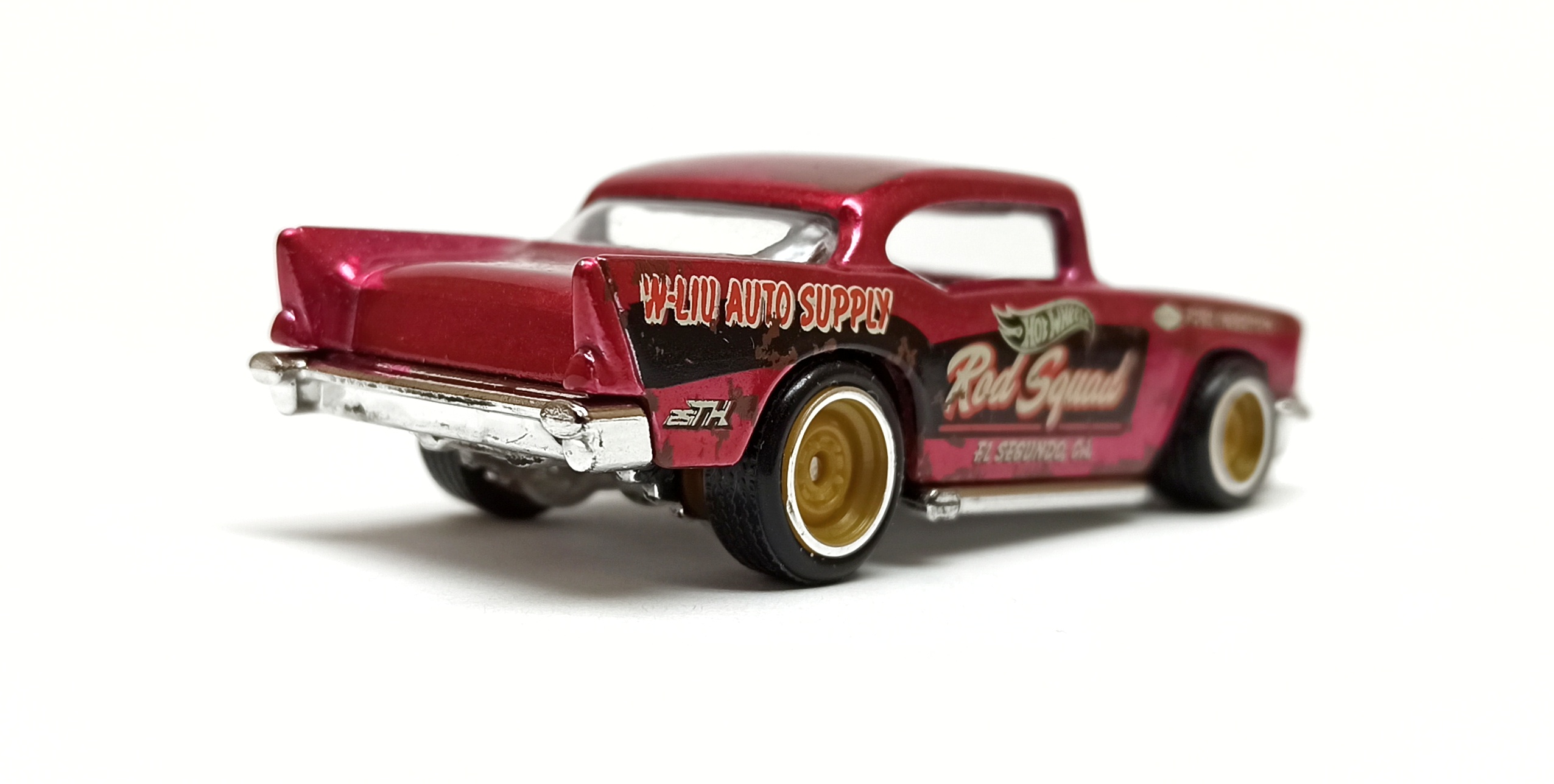 Hot Wheels '57 Chevy (GHG27) 2020 (180/250) Rod Squad (10/10) spectraflame pink Super Treasure Hunt (STH)